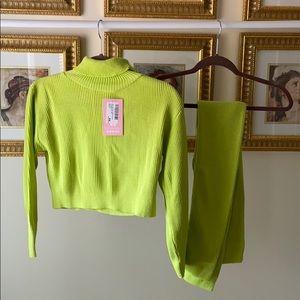Missy empire knit set in lime
